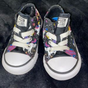 Converse Chuck Taylor All Star Unicorn Hook And Loop Ox Toddler Shoes Black